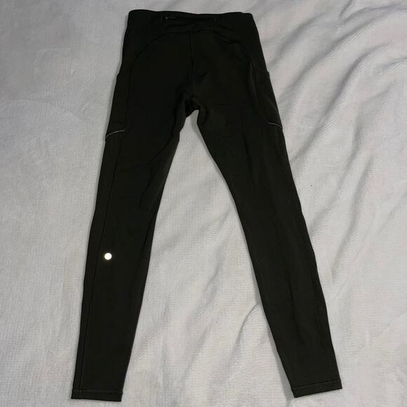 Lululemon army green leggings size 6 - Picture 3 of 3